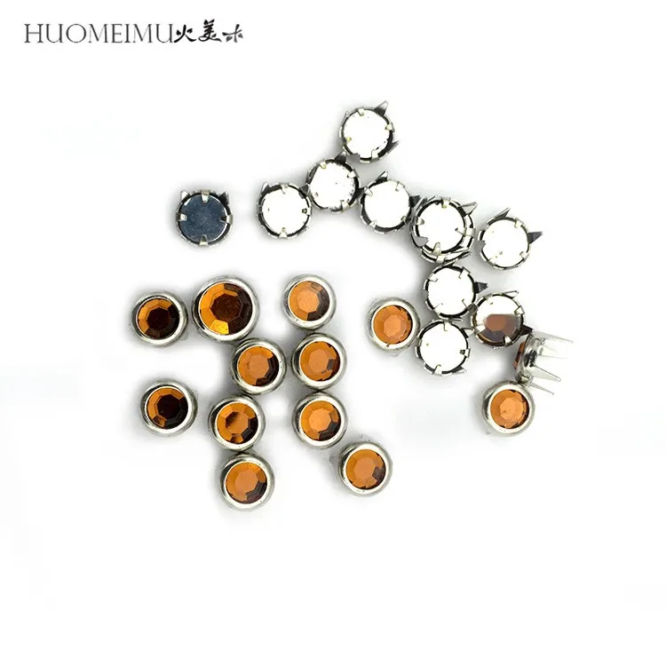 10mm Four-prong rivets for clothing copper claws acrylic decoration This piece can be used for clothing or bags