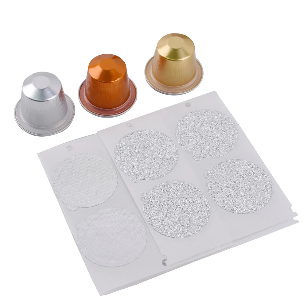 aluminum foil lid  coffee capsule disposable nespresso coffee capsule cup aluminum foil lid