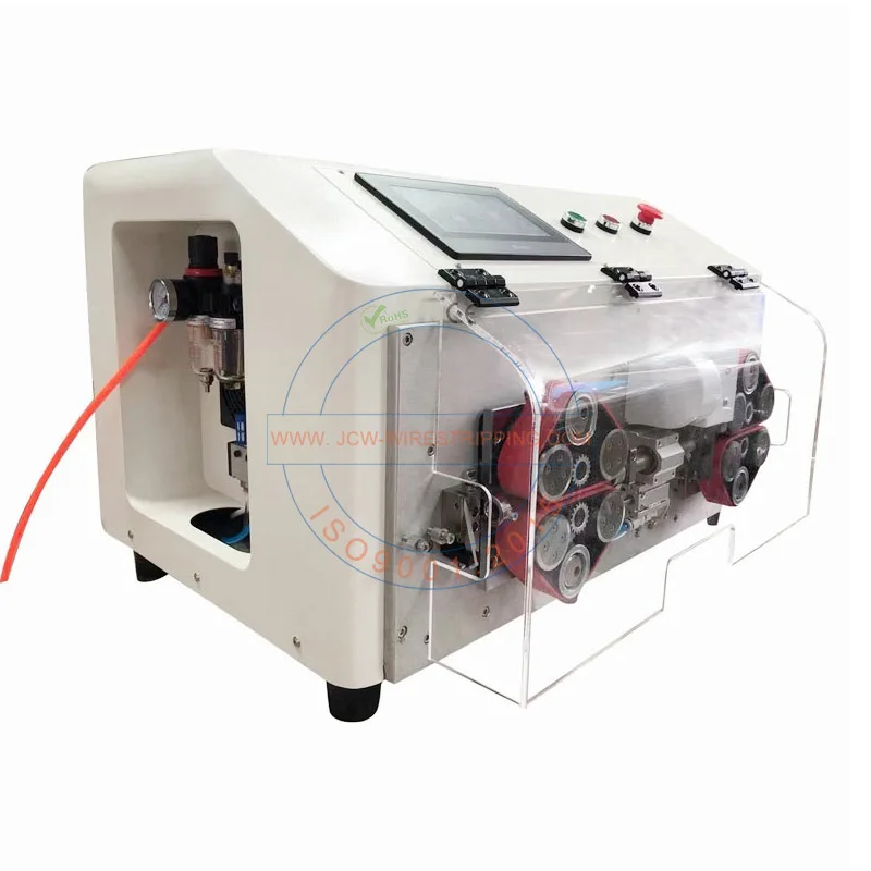JCW-CS07 14 mm power cable making machine positioning wire cutting stripping shielded twisted cable strip machine