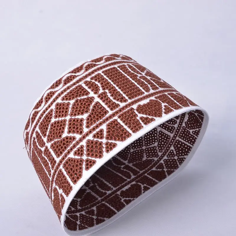 prayer Plain Cotton Open Knit Turkish Muslim Islamic Kufi Hat Taqiya Takke Kofia Skull topi, nitted STHat-T08