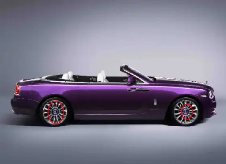 Лидер продаж плавающие колпачки для рулонов-Royce Ghost 2002-2015 ABS ступицы колеса