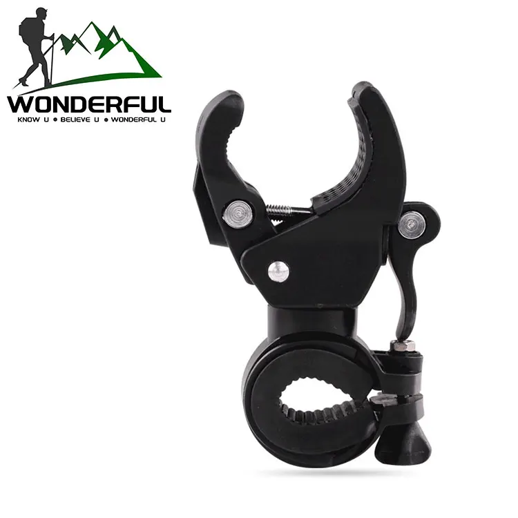 Black Plastic Clip Multifunctional Rotating Light Stand Bicycle Accessories Mobile Holder