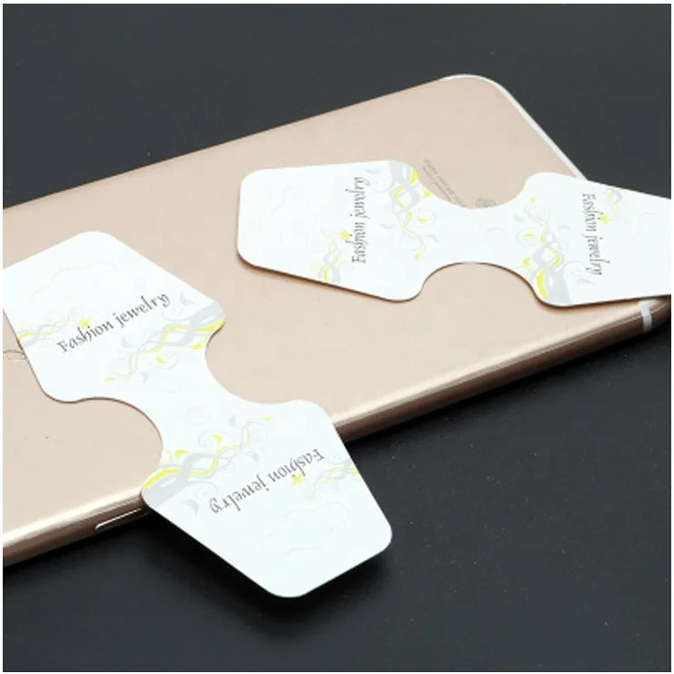 White fashion DIY printing card ornament hangtag jewelry bracelet necklace display card