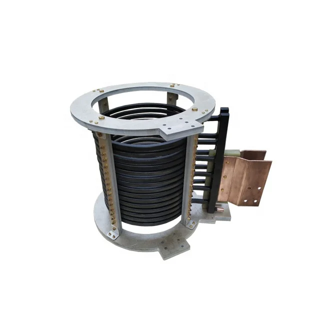 Heating coil for high frequency induction furnace