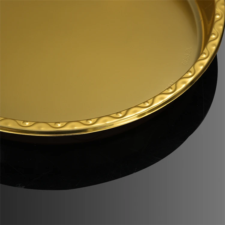 Mousse Mini PET Plastic Cake Container Tray For Cakes Clear Blister Disposable Round Food Packaging Golden Cake Box With Lid