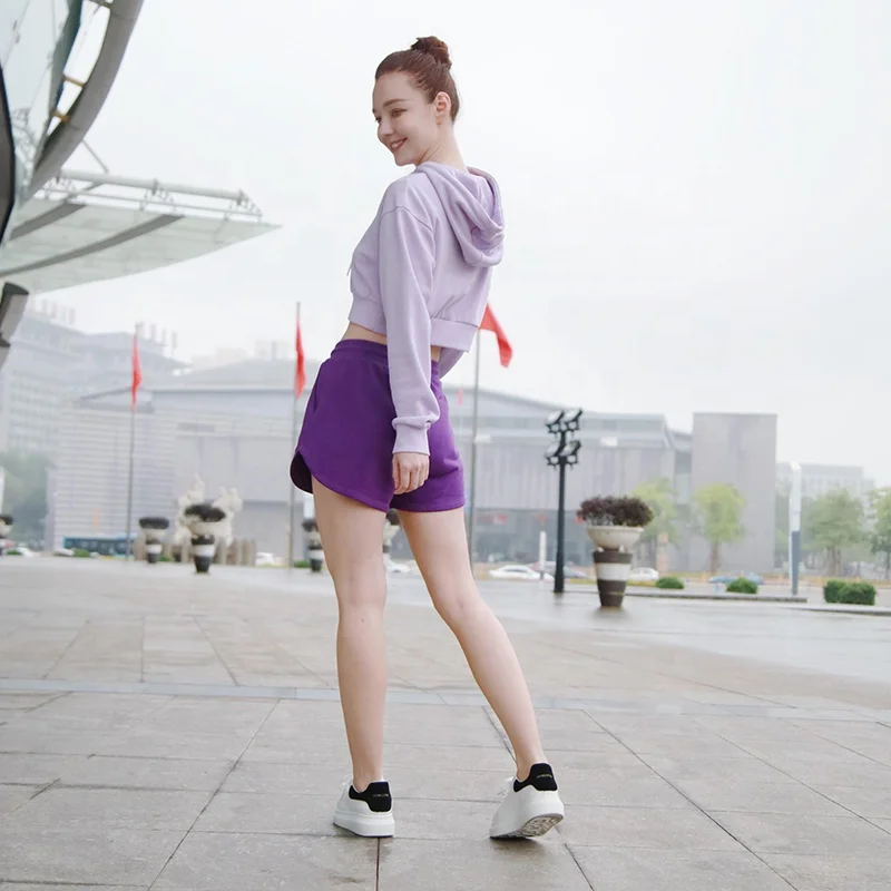 2023 Wholesale Custom Booty Shorts Candy Color Running Sports Sexy Casual Slimming Summer Yoga Pants for Women Shorts Knitting