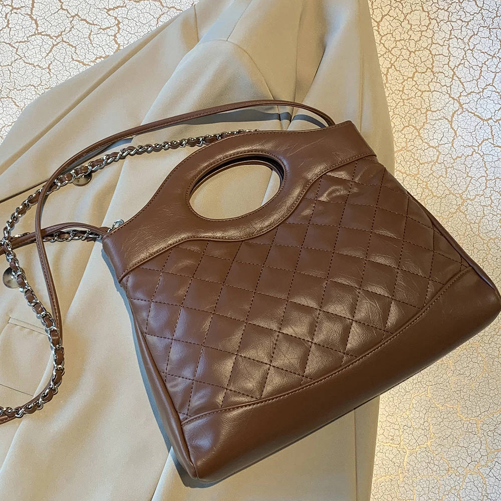 Shoulder Bag New Fashionable Fashion Handbags Women Bags Temperament Designer Pu Leather Ladies Luxury Ladys Bag Letter 4 Colors