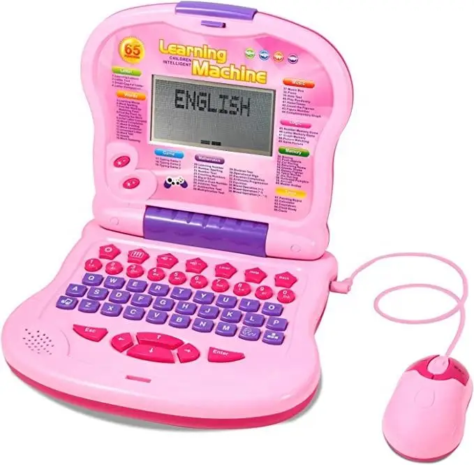 Laptop kids toy learning English Early Education Plastic Intelligent LED Display Laptop Toys Children Computer Learning Machine