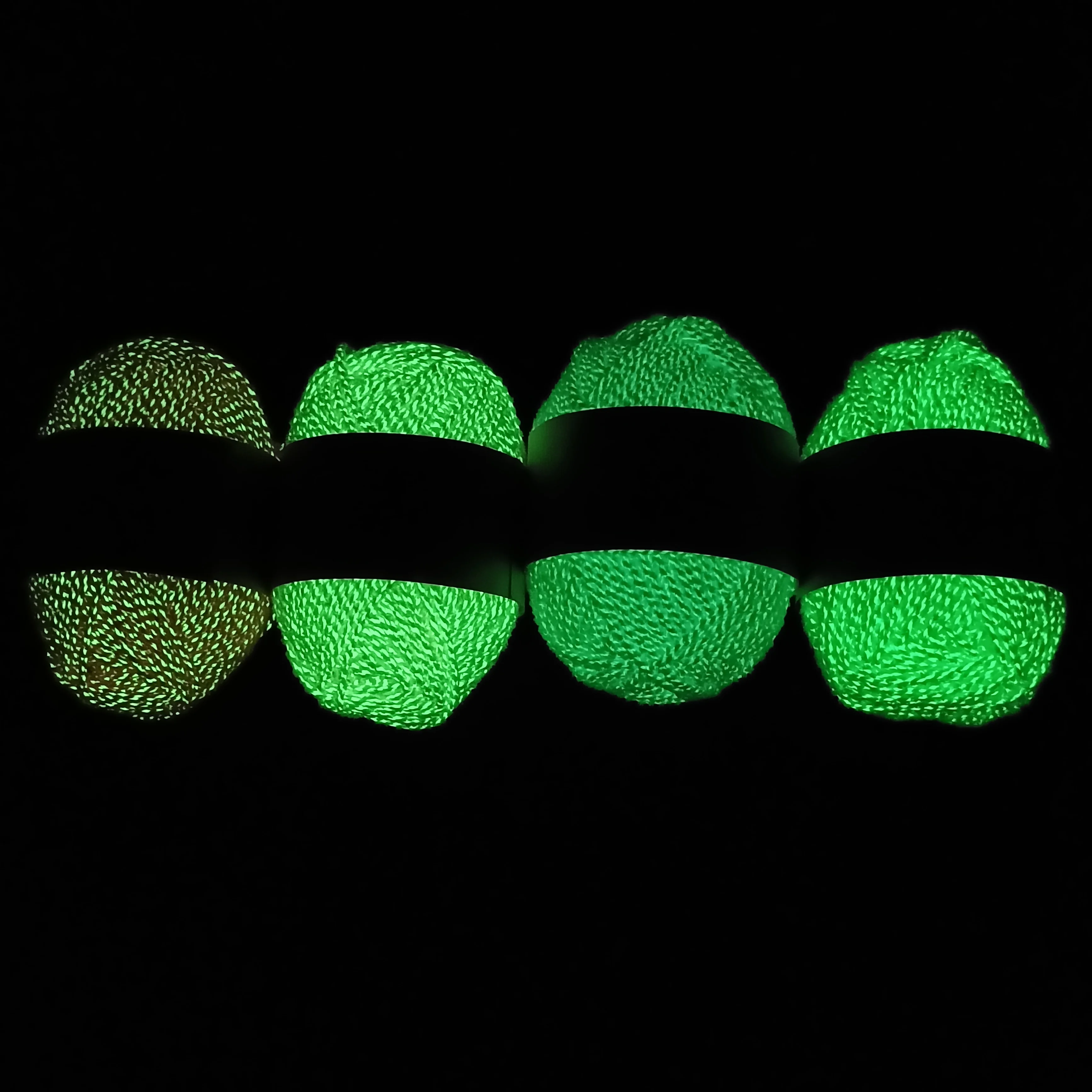 Rainbow colors luminous knitting thread glow in the dark yarn glow in the dark crochet Yarn