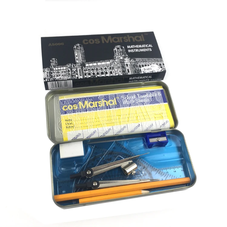 Factory customization 13pcs mathematical instrument set box making machine set