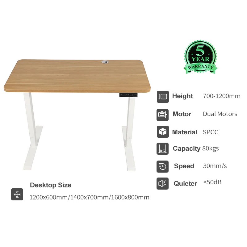 Electric smart office height adjustable sit standing kids desk frame furniture adjustable height computer desk