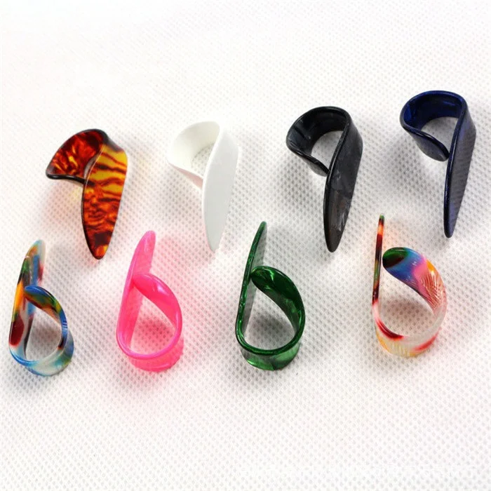 Plastic Finger Finger Guitar Picks  Guitar Plectrums Picks Acoustic Electric Bass Guitar Accessories Colors Random