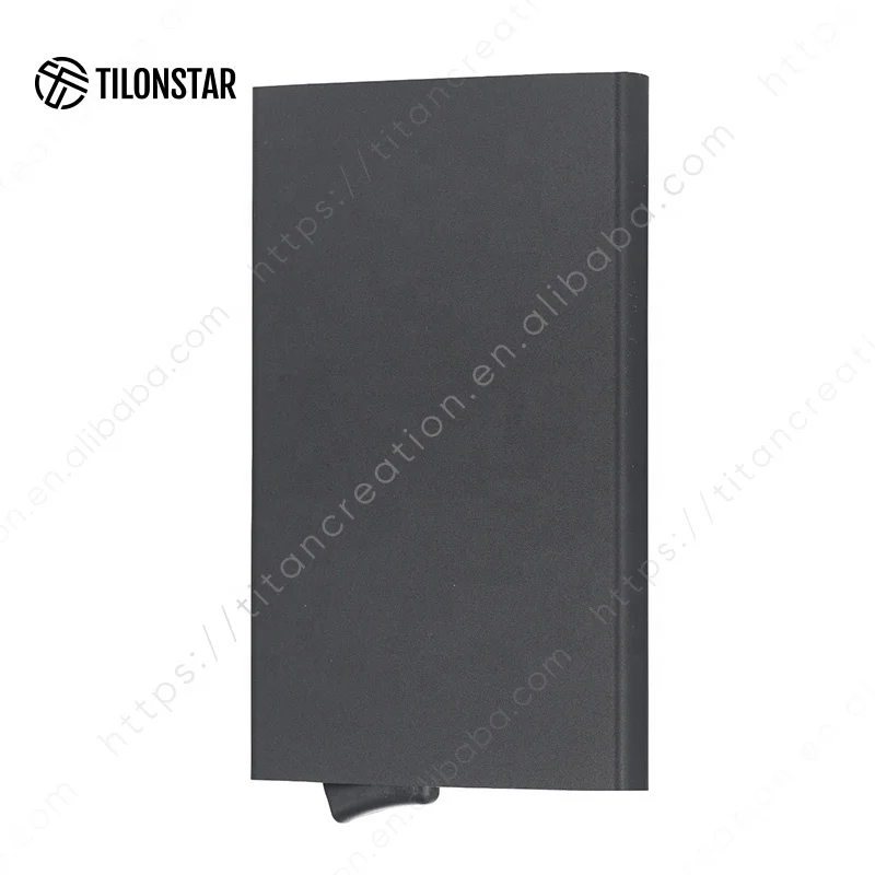TILONSTAR TVC100A Luxury Advanced Anti Thief RFID Aluminum Case Minimalist Credit Card Holder for Gifts Wholesale