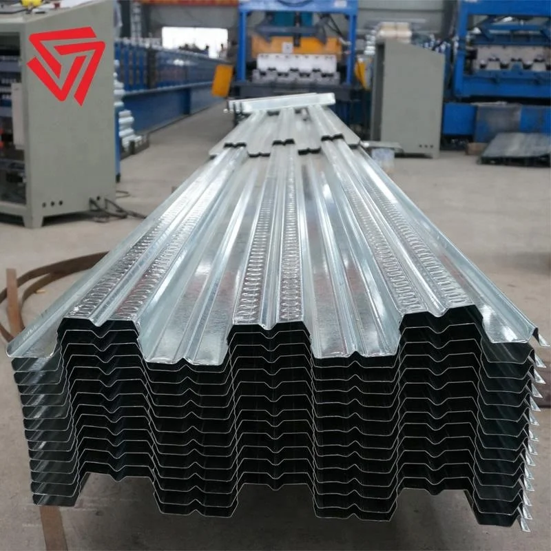 0.8mm high zinc mass galvanized corrugated steel floor decking plate