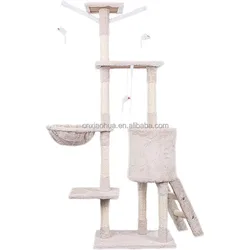 Katzenbaum Cat Climbing Frame Kitten Tree Tower Indoor Pet Activity Furniture Play House Kitty Condo Multi-Level Stable Cat Tree
