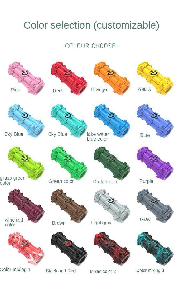 
Natural Rubber two-headed vocal sound toy bomb shape pet toy Dog chew vocal sound toys 
