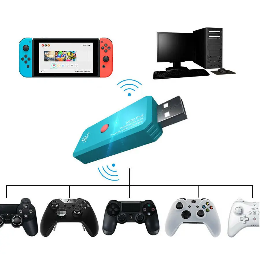 Конвертер адаптера Coov N100 Plus для контроллера PS4 Switch Xbox