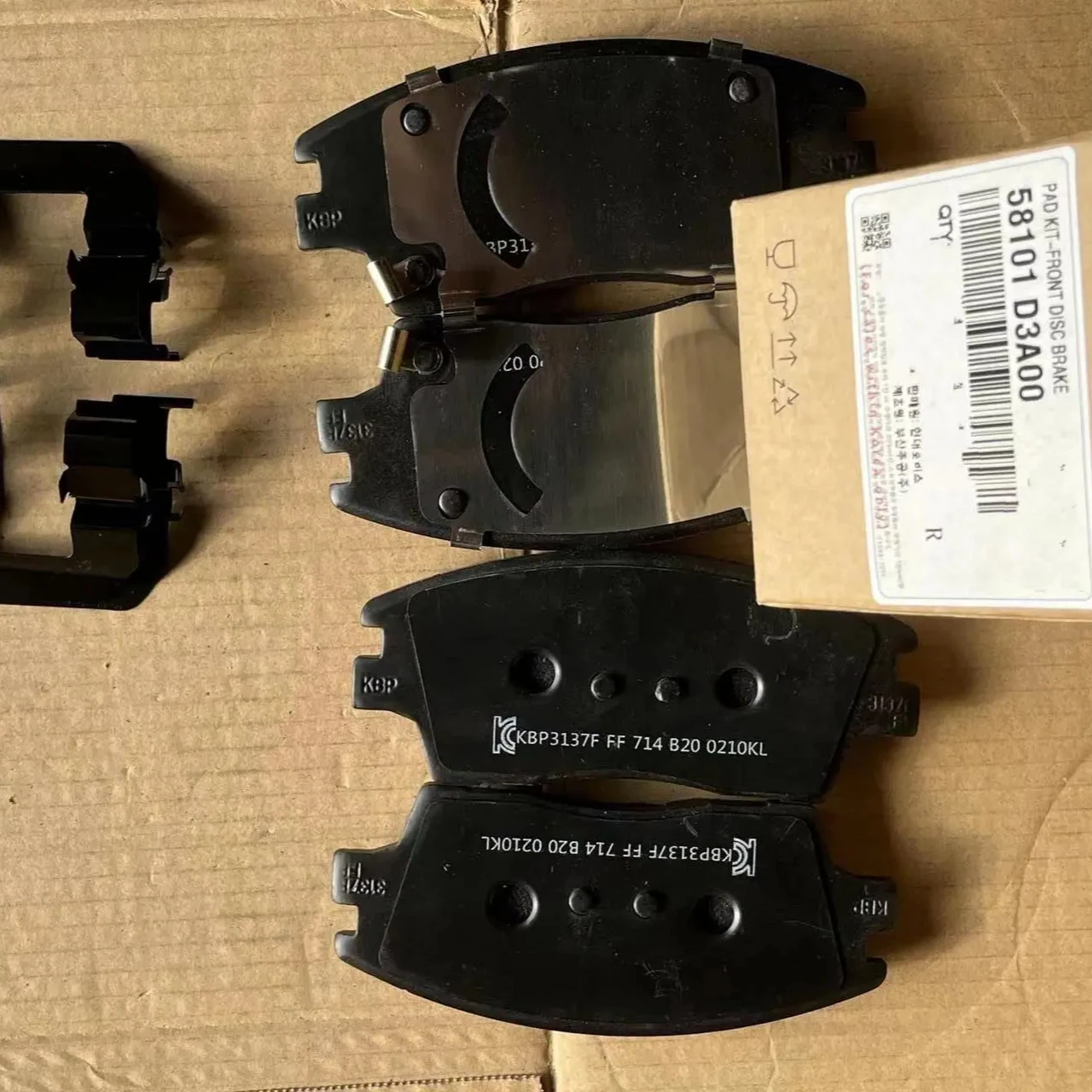 Brake pad factory wholesale price OEM 58101-D3A00 brake pad fit for HYUNDAI