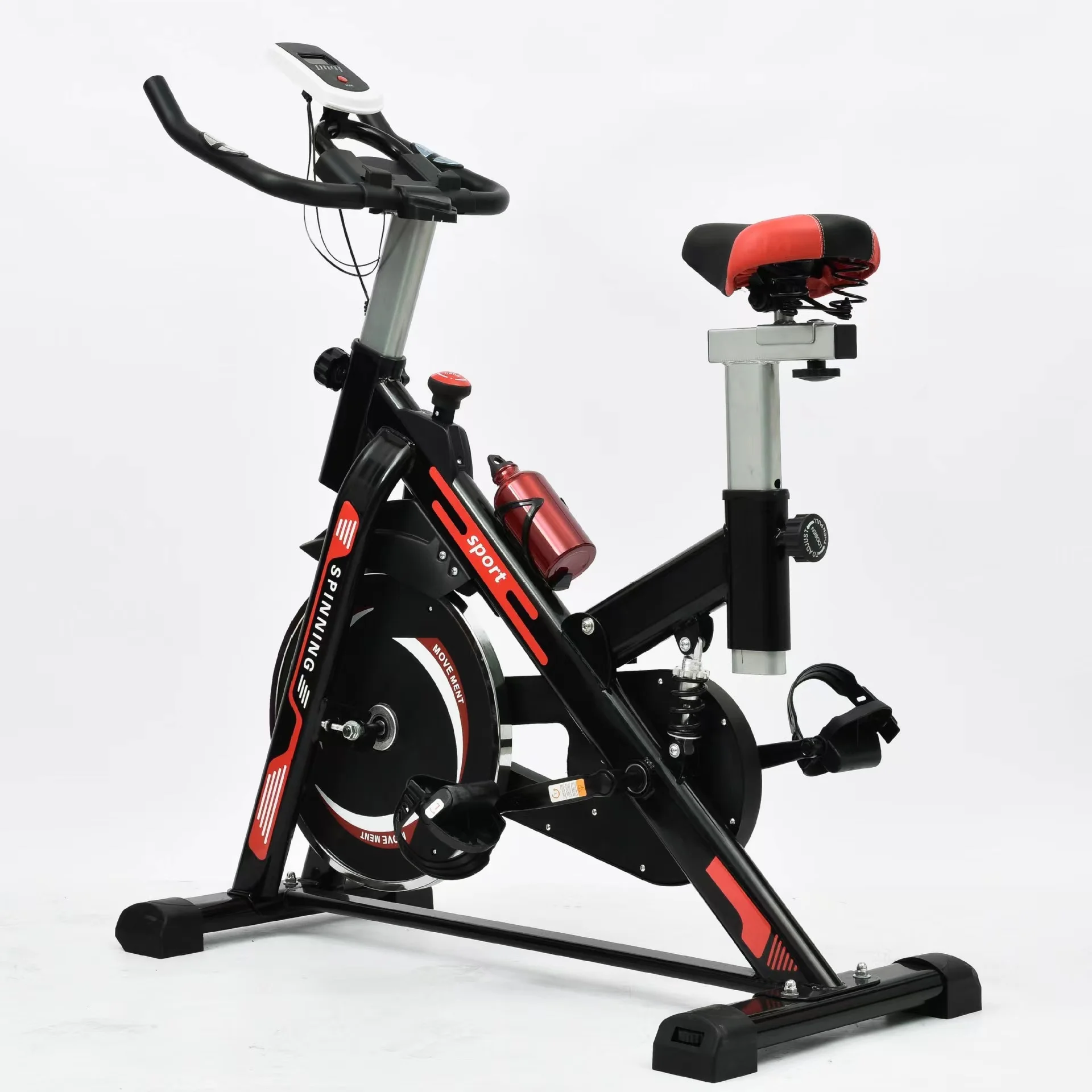 Professional Electronic Watch Adjustable Resistance Easy Installation Silent Exercise Bike