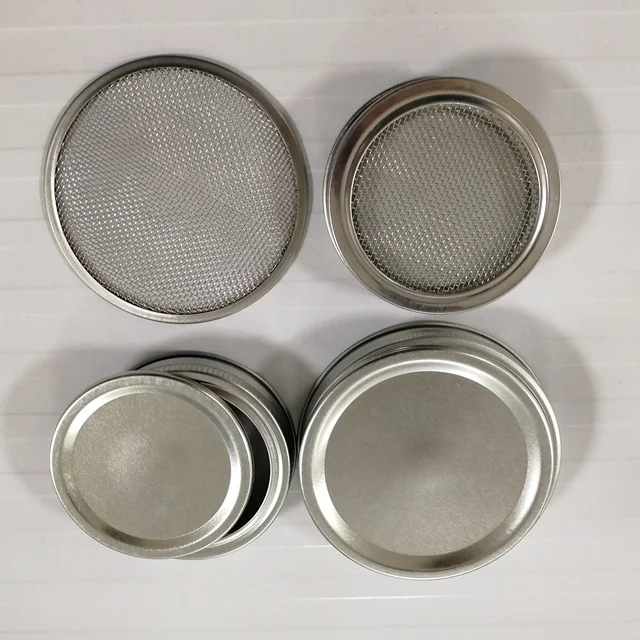 70mm 86mm metal sprouting lid, frog flower metal lid