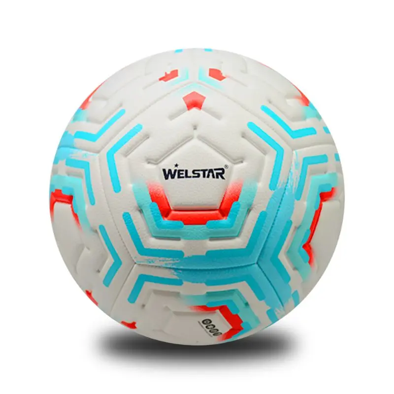 Изготовленный на заказ кожаный футбольный мяч с 12 панелями тиснением печать ПВХ футбол тренировочный Лучший Сшитый для логотипа