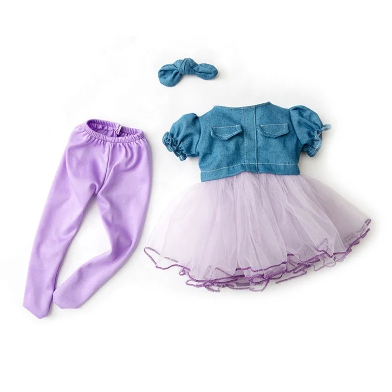 New Fashion Dress Wear For 18Inch American Doll Girl&43Cm Baby New Born Doll Clothes Accessories