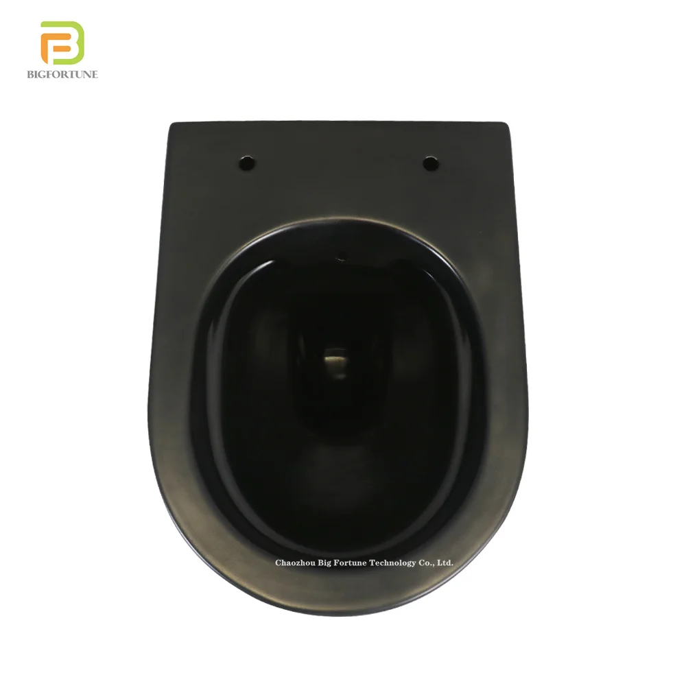 European ceramic hanging toilet bathroom wall mounted wc sanitary ware p trap matt black wall hung toilet with tank