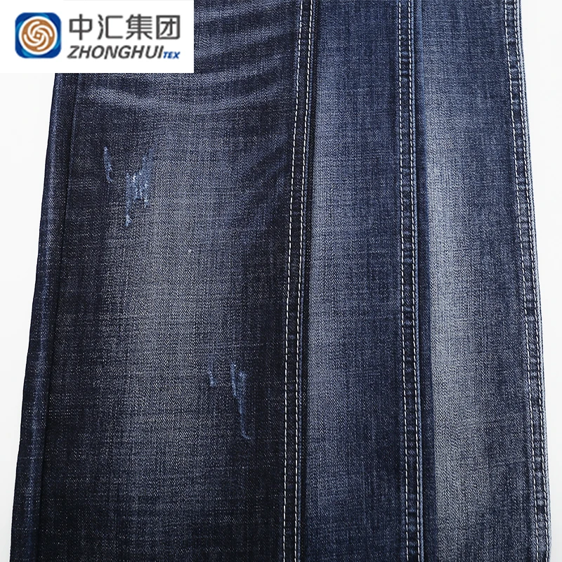 Slubby 10oz Denim Fabric Cotton Spandex Indigo Stretch Denim for Mens Jeans Fabrics Stocklots