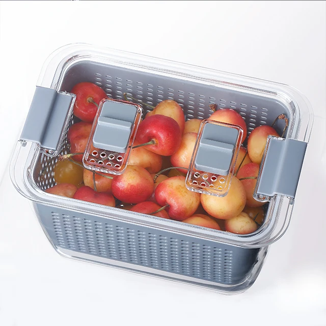 
SHIMOYAMA kitchen accessories set vegetable storage plastic pasta basket boxes for kitchen 