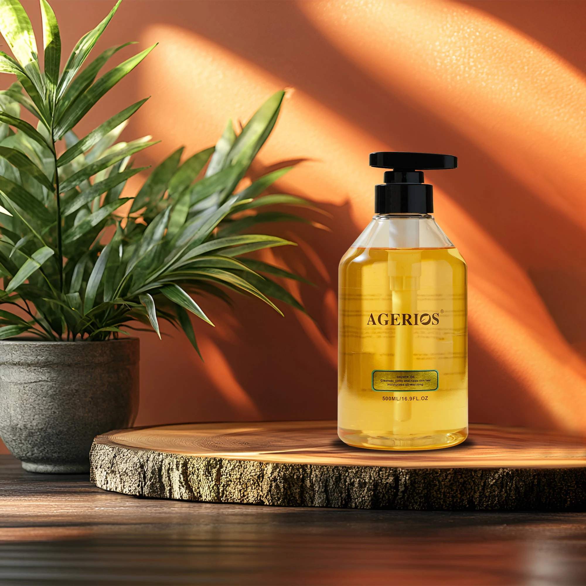 Premium Organic Agerios Bath Oil Moisturizing Skin for Sensitive and Dry Skin Wash Shower Gel Body Bath Oil