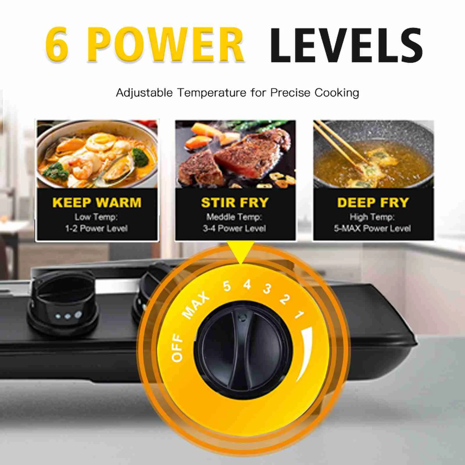 DSP Household Electric Heating Furnace Embedded Electric Heating Furnace Double Stove Desktop Electric Furnace