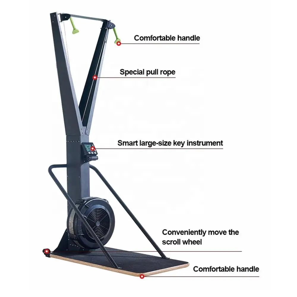 Factory Price Commercial Sports Fitness Equipment Multifunctional Trainer Ski Machine Professional Gym Machines Ski Trainer