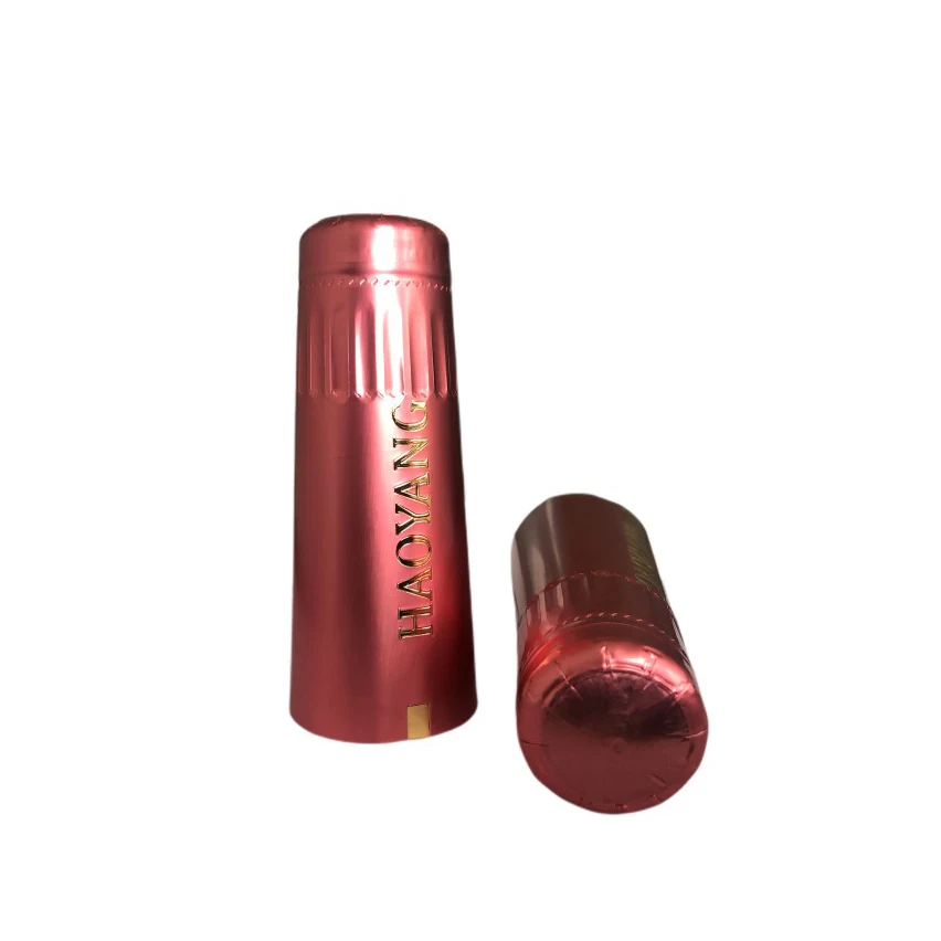 Direct Selling Heating Technology Composite Wine Bottle Screw Cap pvc heat shrink Wine Capsule