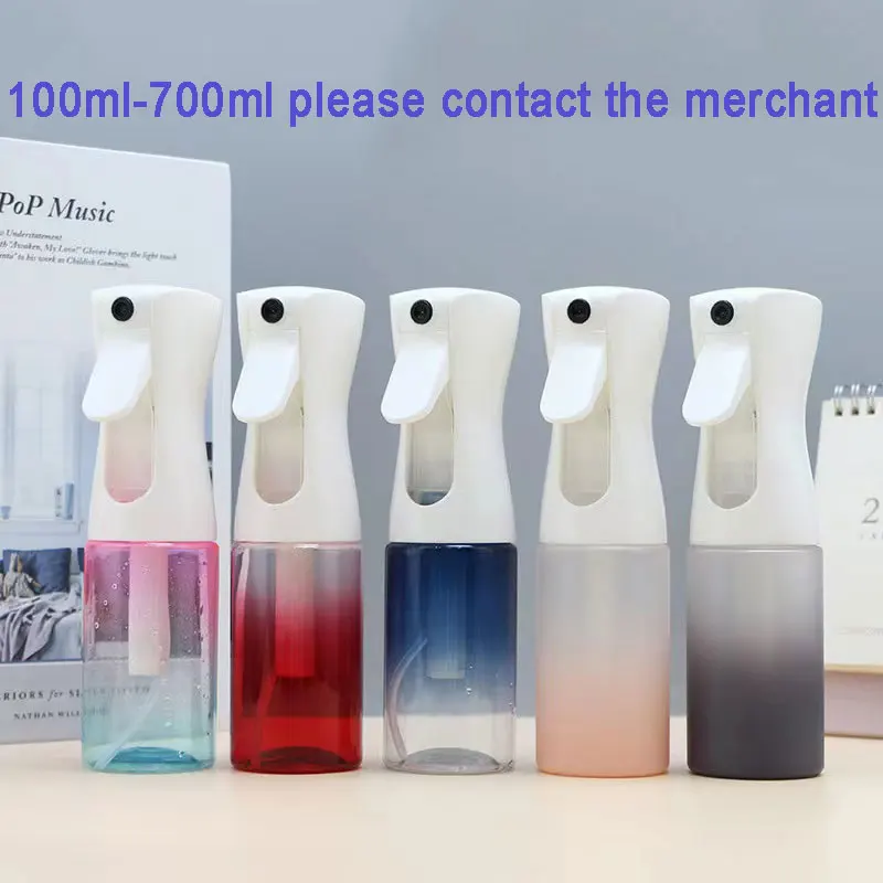 300ml500mlBarber Shop salon Use Refillable Ultra Fine Mist Sprayer Empty Continuous Water Hair Spray Bottle for Hairdressing