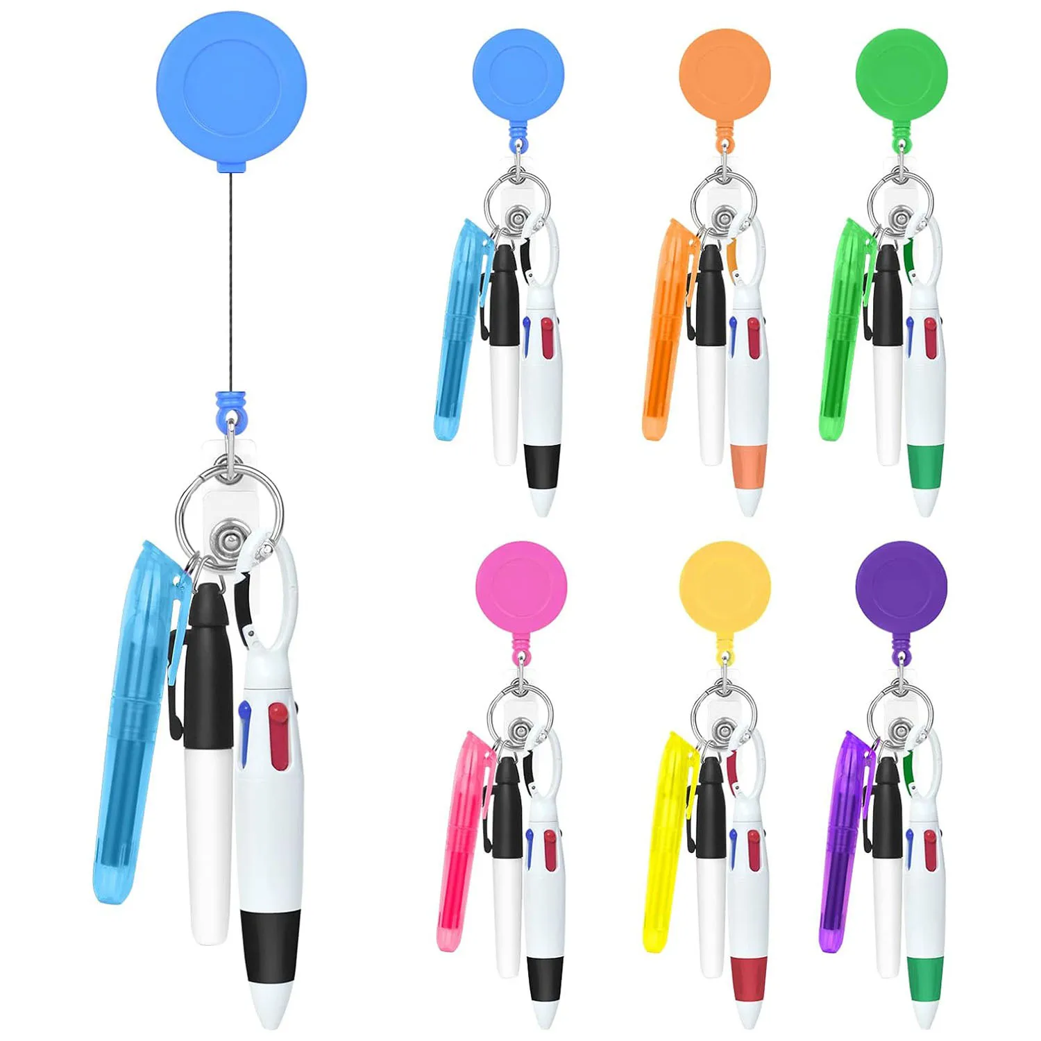 BSBH  Cheap Nurse Pen With Badge Reel Holder Retractable With ID Clip For Nurse Doctor Name Tag Card Lanyard Accessories Gifts
