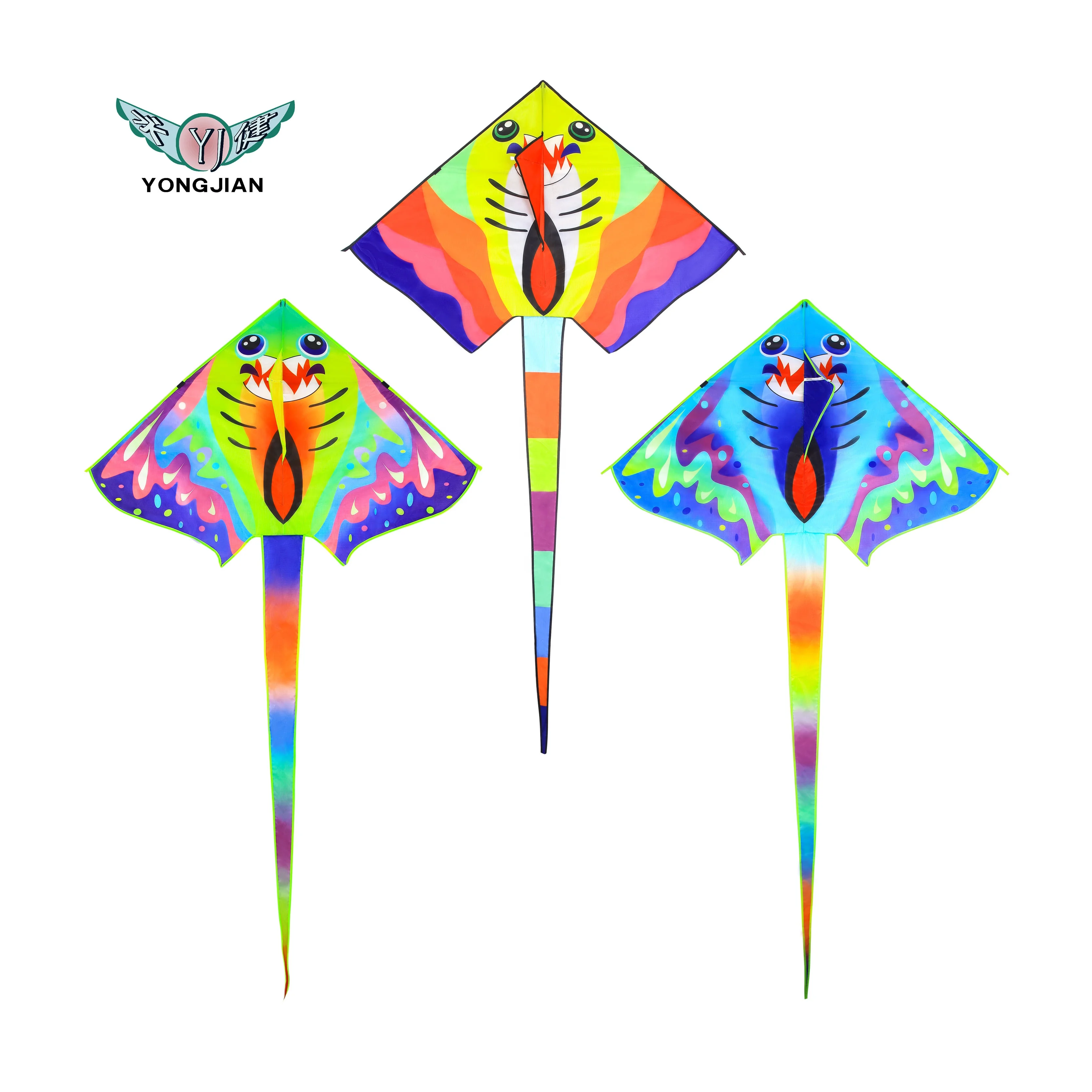 Size can be customized kites for adults flying kite Polyester fish kites