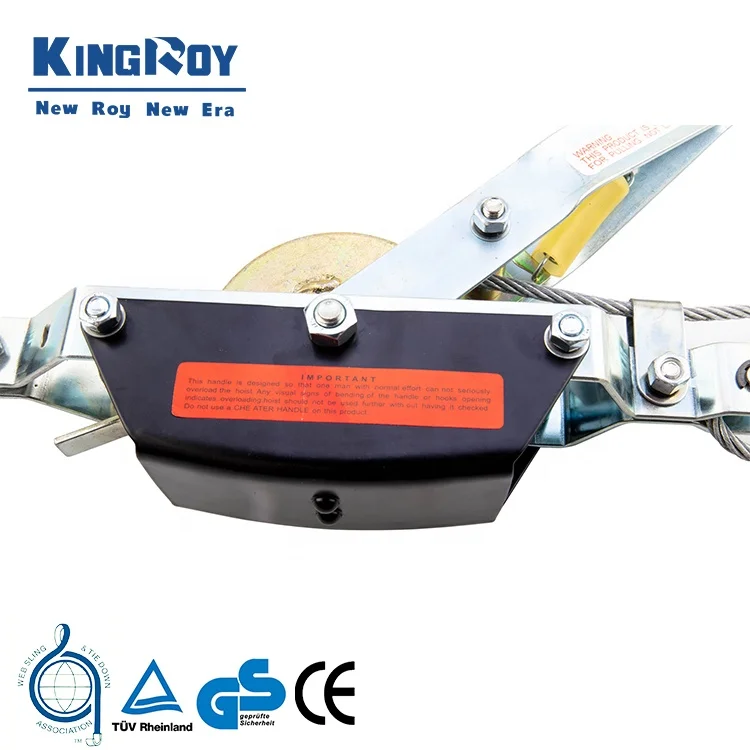 KingRoy 2 ton hand puller ratchet cable puller hand wire rope puller