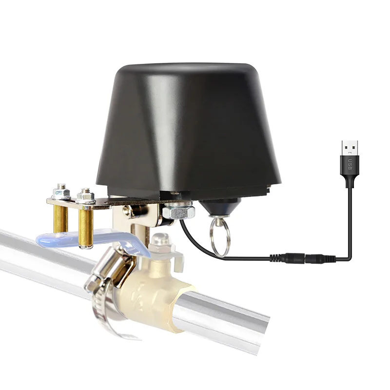 Tuya Smart Wifi Wireless Gas Valve Controller New Design For Protection Water And Gas Leakage Device