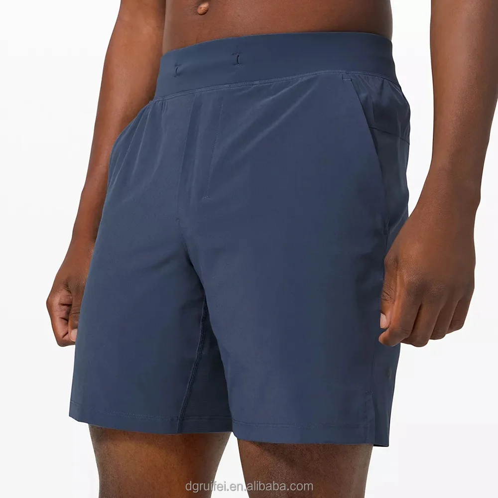 New men custom tapered fit lightweight 4 way stretch sweat wicking gym pocket shorts (1600209223563)