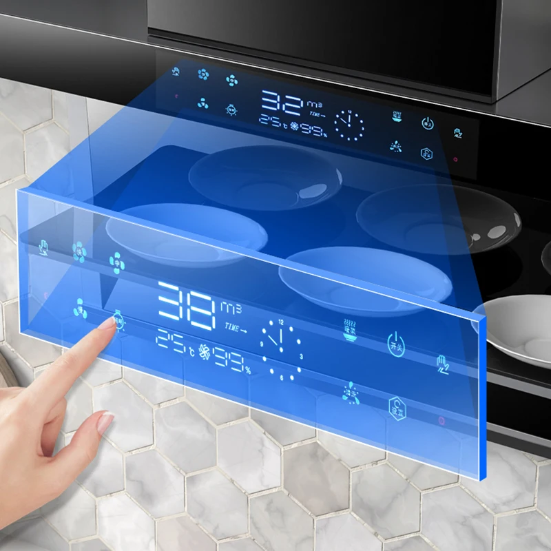 7-shape 900mm range hood  smart smoke extractor hood cooker chimney exhaust range hood  for kitchen