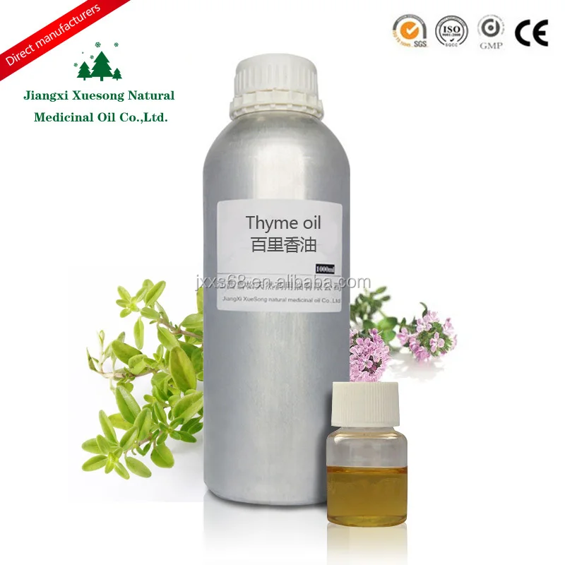 Оптовая продажа 100% натуральное масло тимьяна эфирное для ухода за телом ароматерапия и массаж волос кожи-поставка с завода