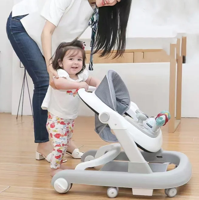 Popular Baby Walker 4 in 1 New Hand Pusher Baby Walker with Wheels and Seat Hot Sale Walker Baby