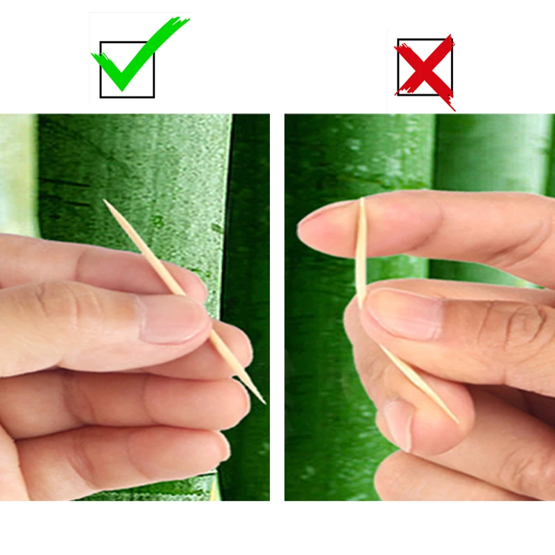 Natural Bamboo Toothpick Diameter 2.0Mm Biodegradable Toothpick
