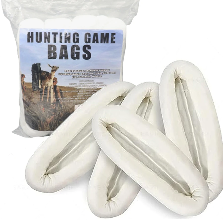 4pcs Reusable Meat Game Bags Lightweight Game Deer Antelope And Sheep Bags Breathable Rolled Heavy Duty Quarter Bags Big