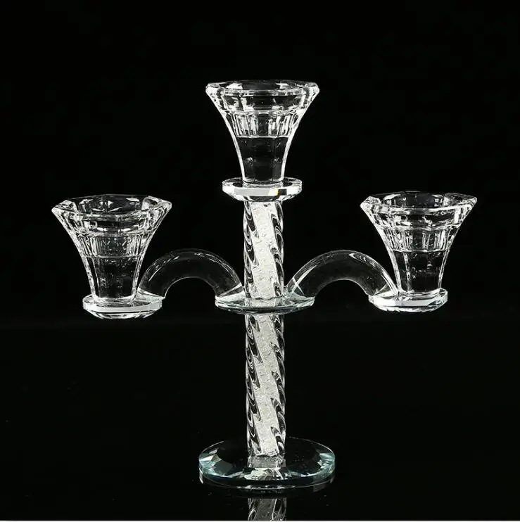 Cheap wedding crystal candelabra 10 arms crystal candelabra for wedding centerpiece