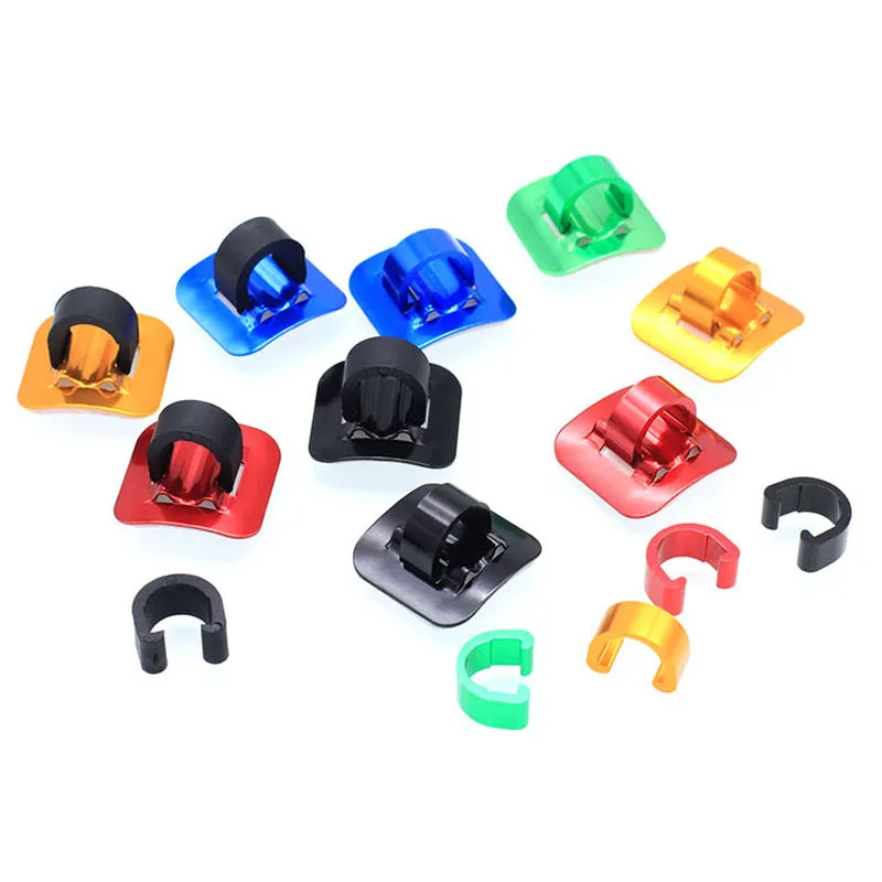 RANAGO 6061 Aluminum Alloy MTB Road Bike Brake Gear Shift Cable Guider Wire tubing Clamp Outdoor BMX Cycling Bicycle Cable Clips