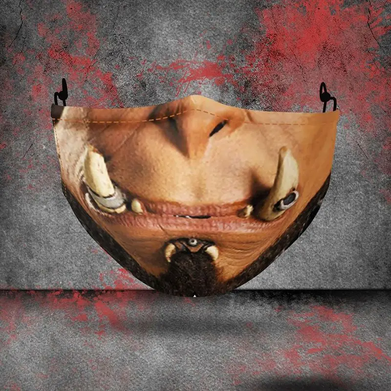 Game Mortal Kombat Ninja Scorpion Full Scorpion Man Cosplay Masks Adult Half Face Dust-proof Washable Fun Halloween Joker Mask