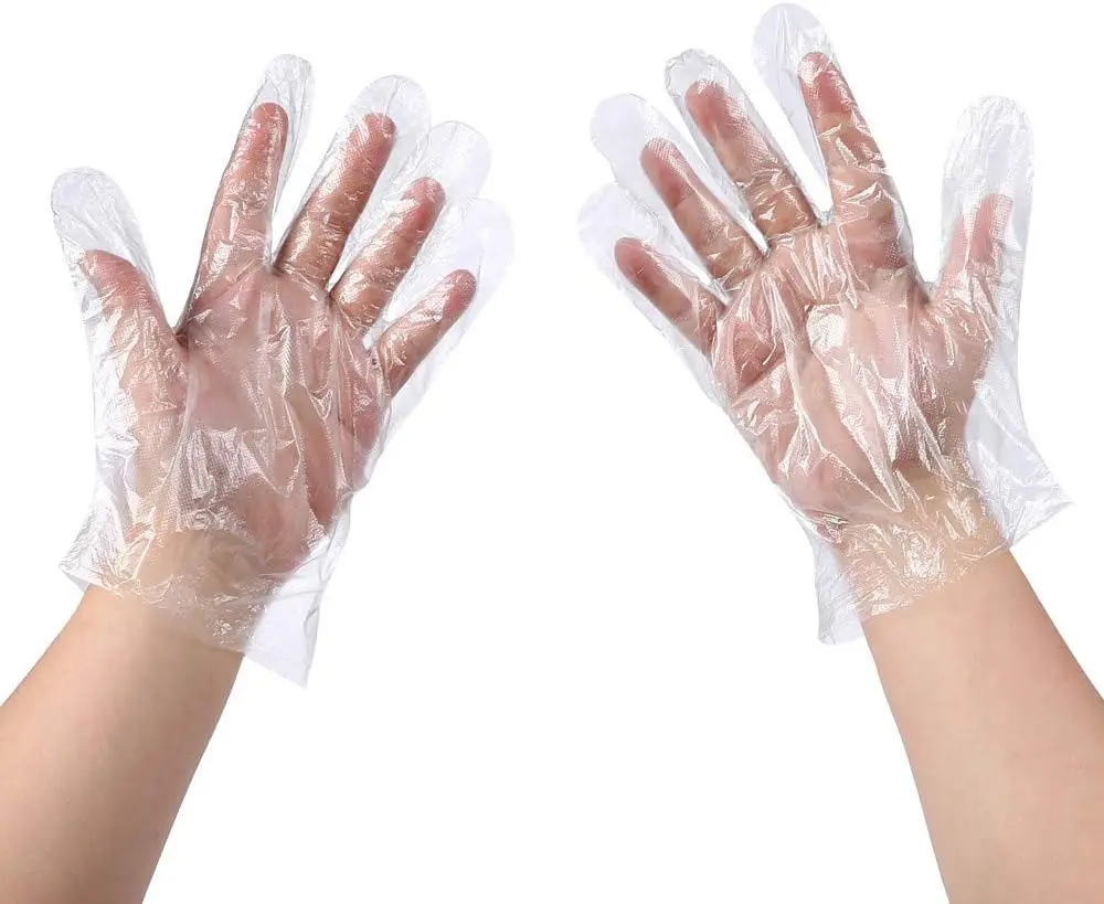 Factory Wholesale Custom Biodegradable Gloves Latex-Free BPA-Free PLA PBAT PE Disposable  Plastic Gloves