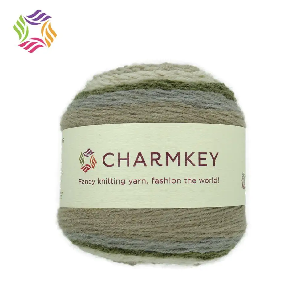 
Charmkey worsted weight yarn special colour wheel acrylic wool yarn knitting scarf 