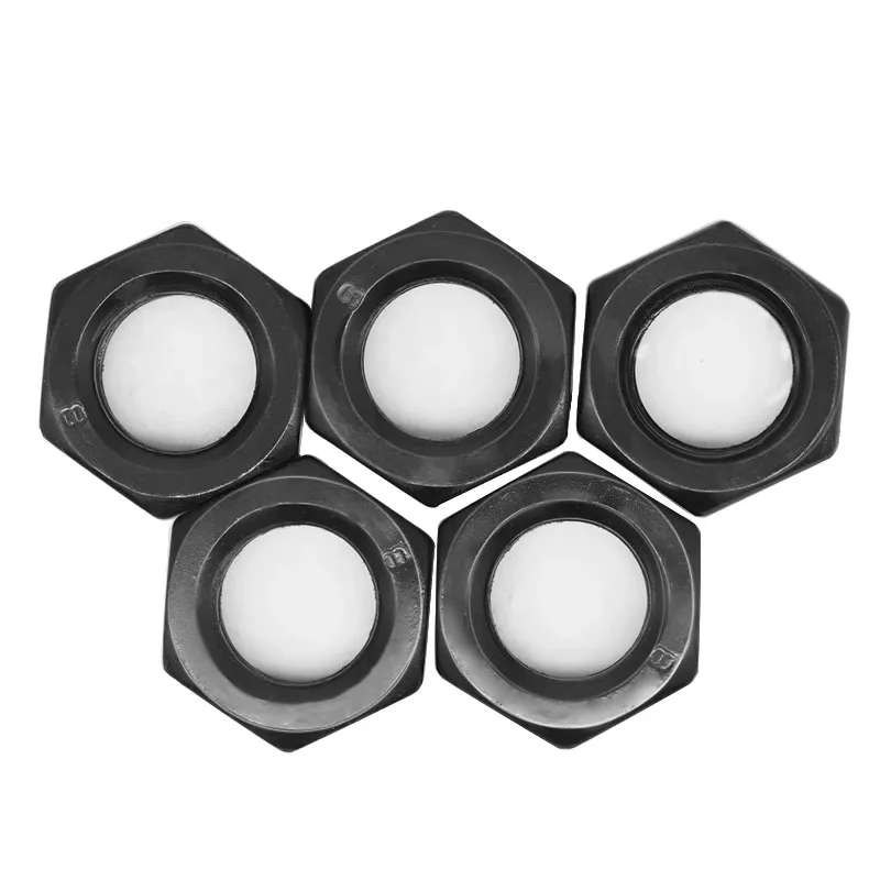 Double hexagon nut fin hex nut half inch m10 1.25 m12 1.75 left hand nut